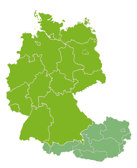 Deutschland-Österreich-grün